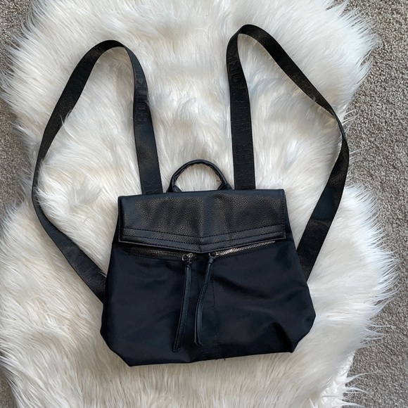 Botkier Trigger Nylon and Faux Leather Mini Backpack EUC